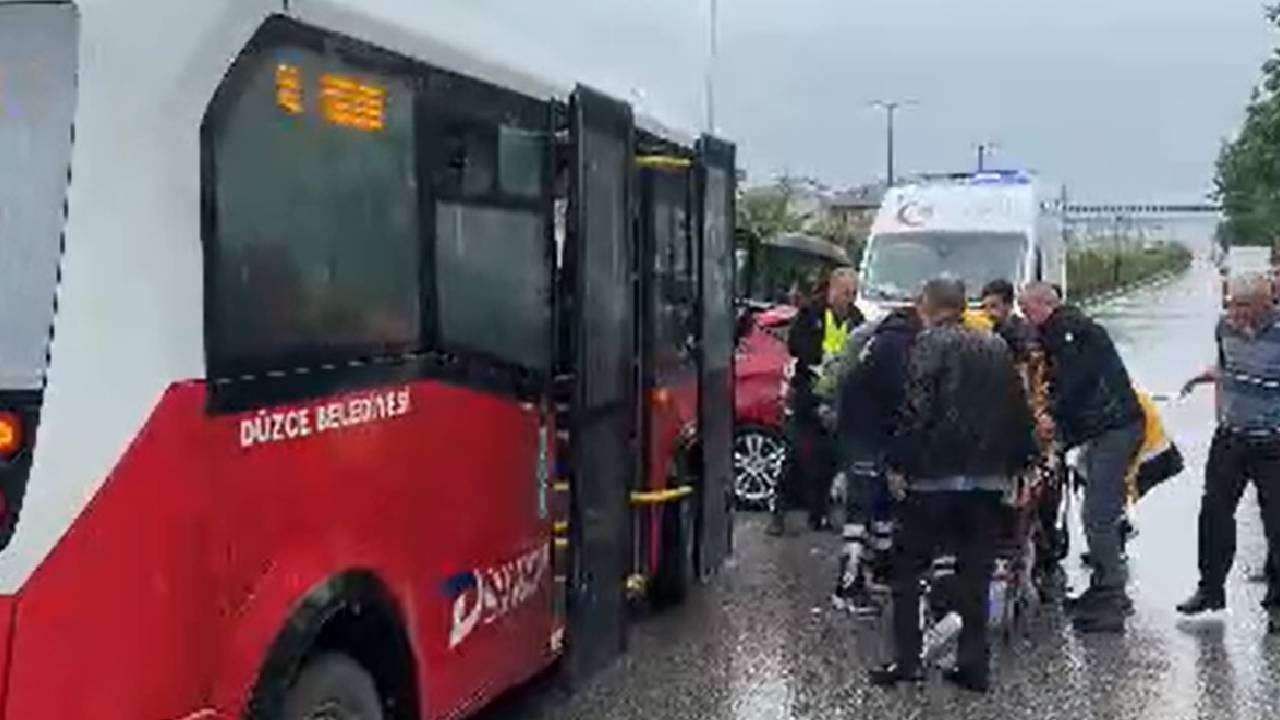 Sağanak beraberinde kazayı da getirdi