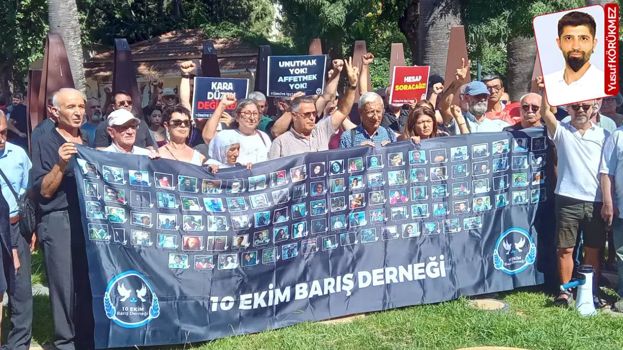 Nato yasaklari nedeniyle ankara yerine izmirde anma 129 aydir adalet ve baris mucadelemiz suruyor Xp3ZZ5Yw