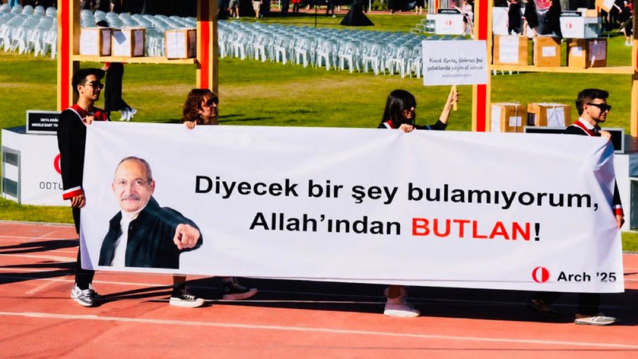 ODTÜ pankartları yine olay oldu! Bu sene Erdoğan değil Kılıçdaroğlu’nu yazdılar Odtu pankartlari yine olay oldu bu sene erdogan degil kilicdaroglunu yazdilar whJM7iCj